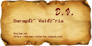 Daragó Valéria névjegykártya