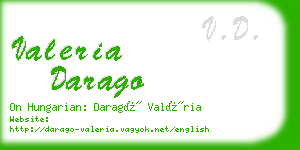 valeria darago business card